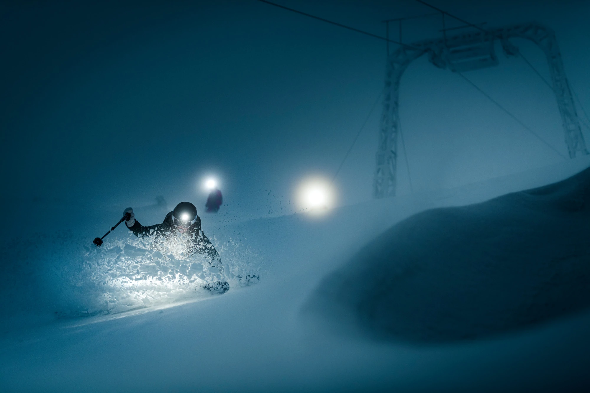 Skiing and snowboard