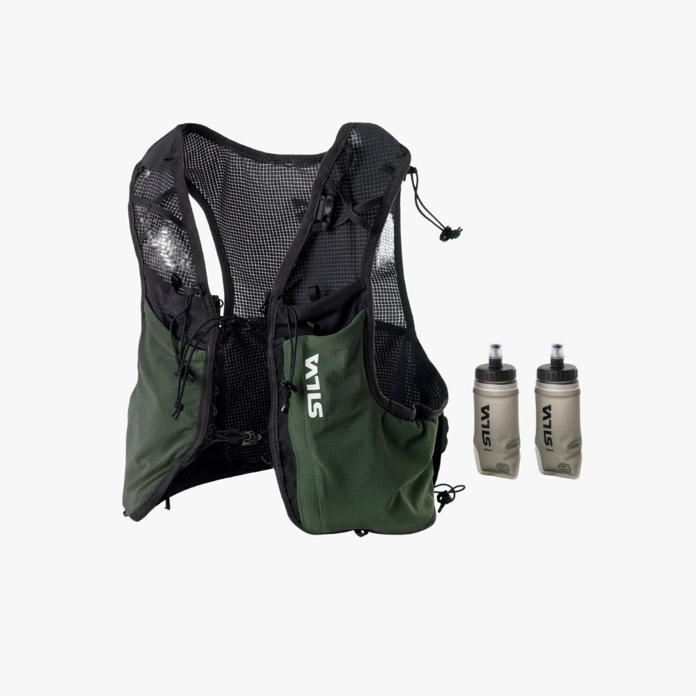Strive Fly 3L Running Vest Green (incl. 2 Soft Flasks)