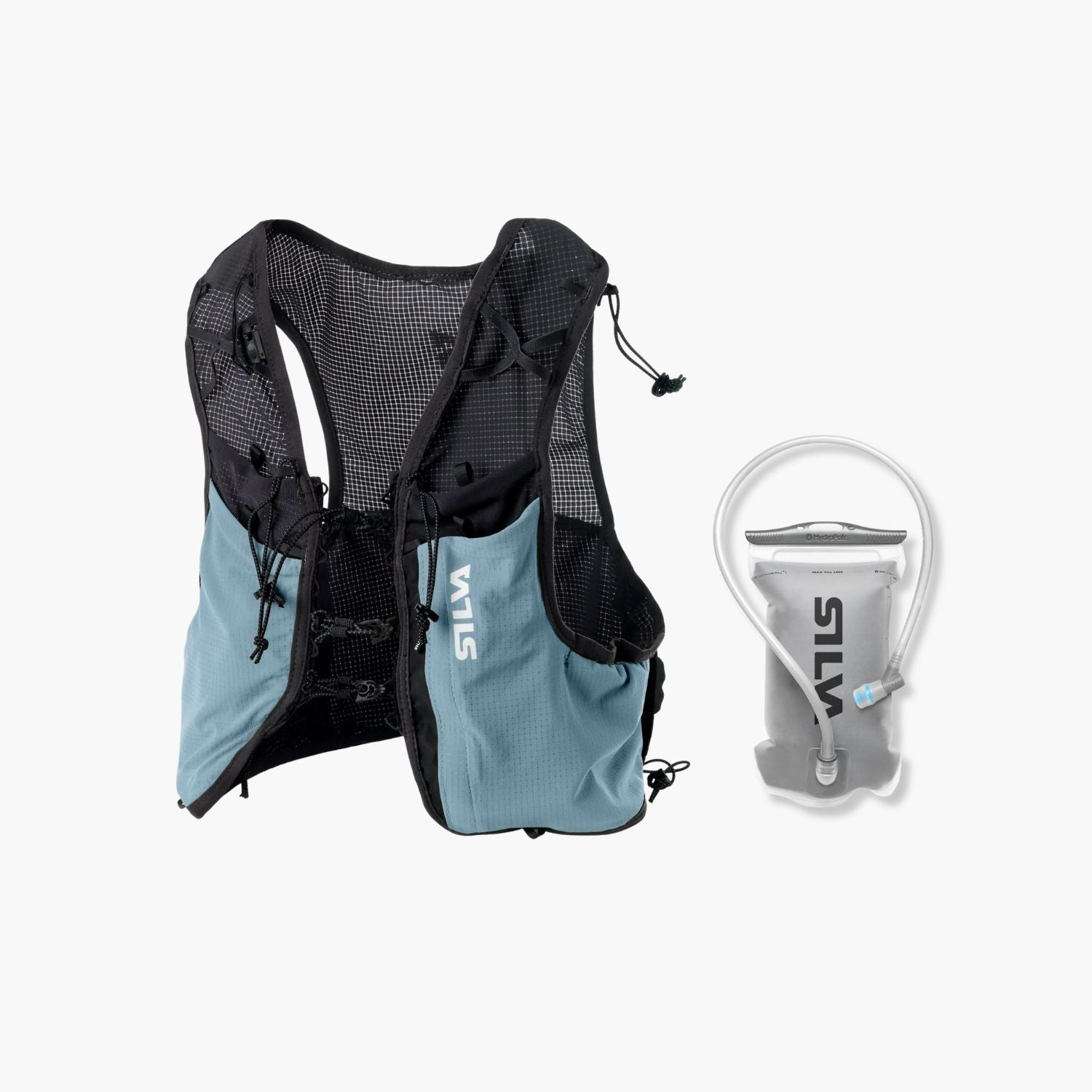Strive 10L Running Vest Blue + Hydration Reservoir 1L