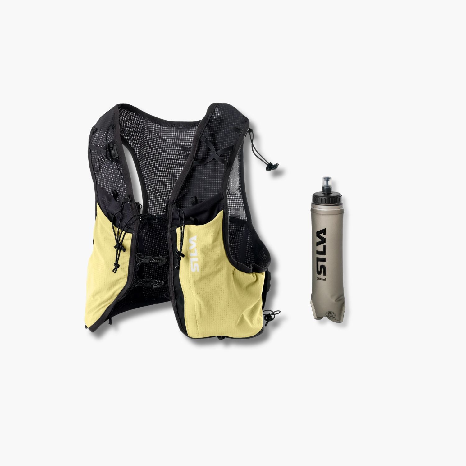 Strive 5L Running Vest Yellow + Soft Flask (500 ml)