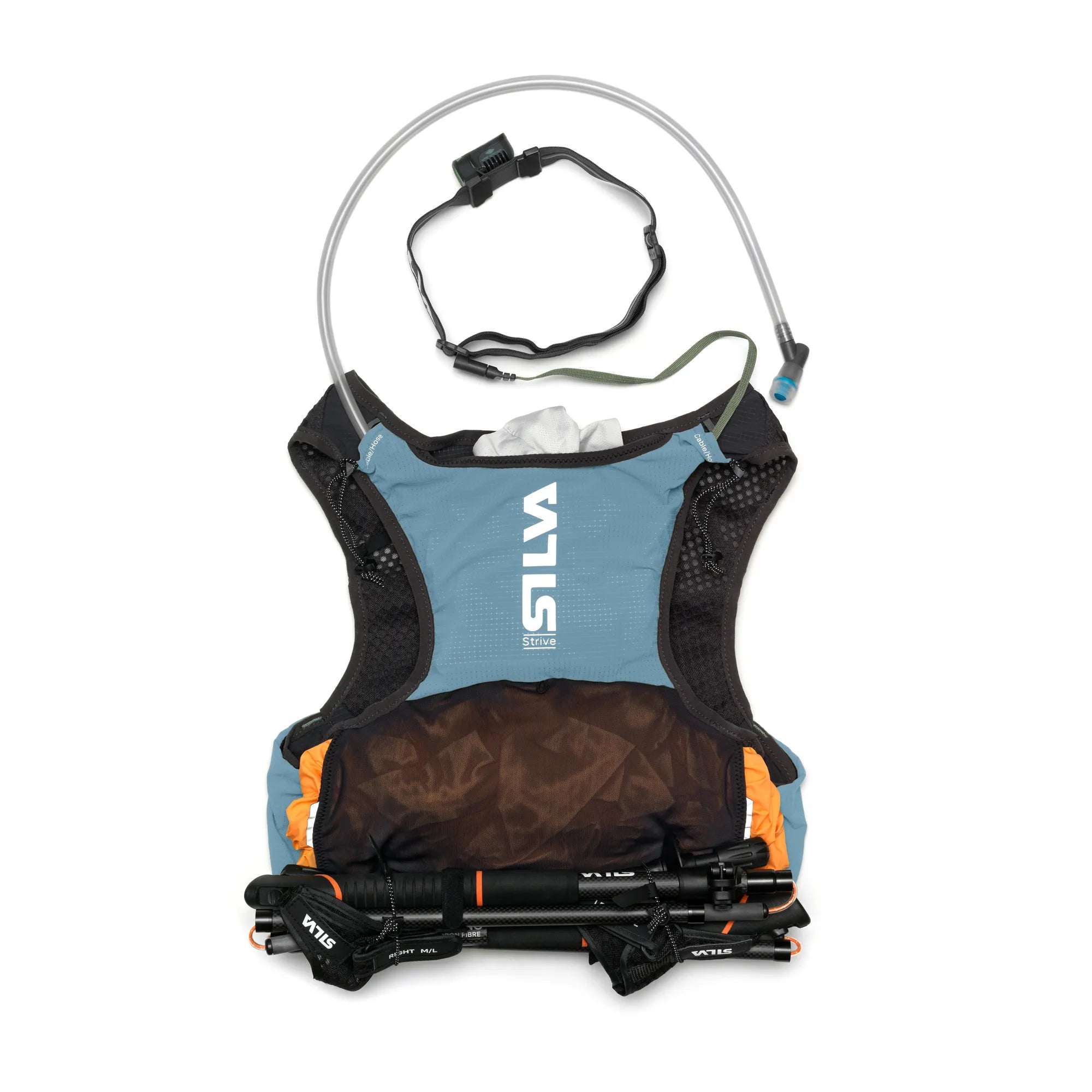 Strive 5 Vest Blue SS26 - Back Packed