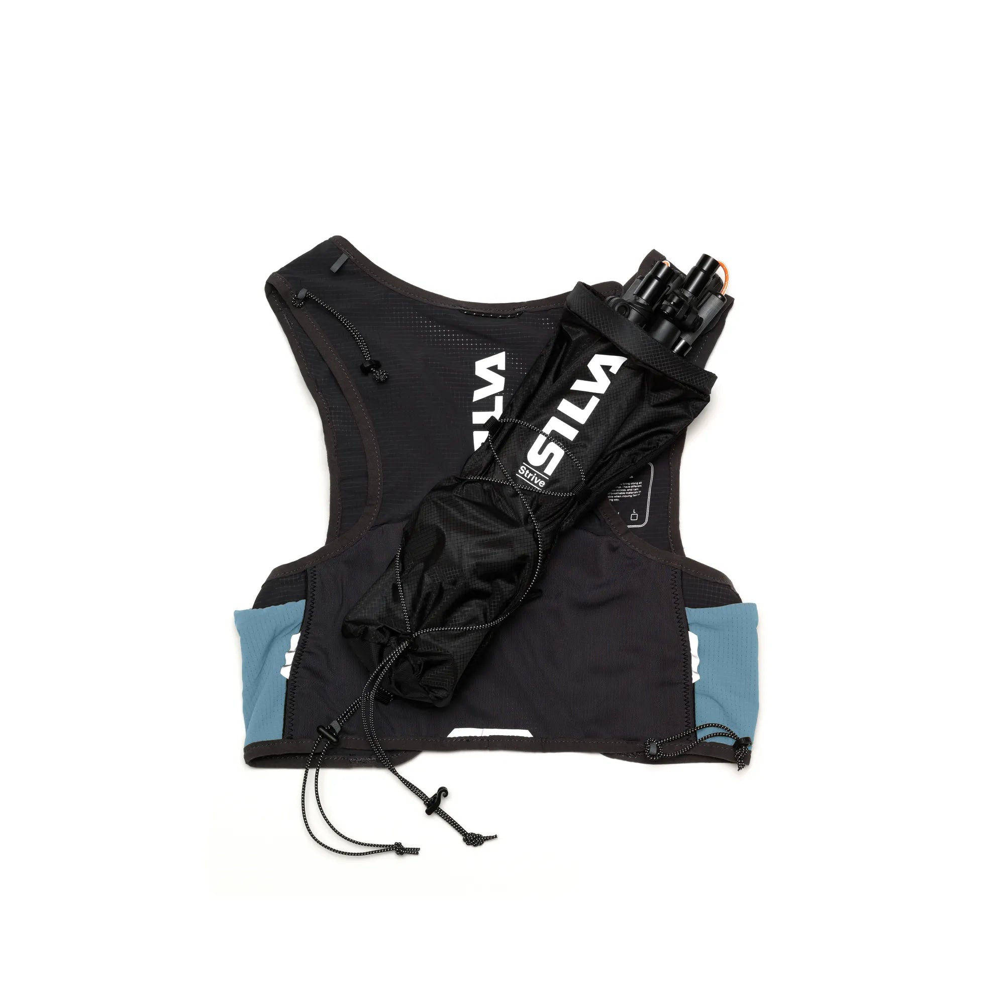 Strive Fly Vest Blue SS26 - Quiver mounted